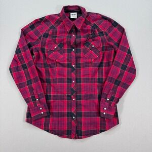 Vintage Harley‎ Davidson Button Down Shirt Womens M Corset Embroidered Back